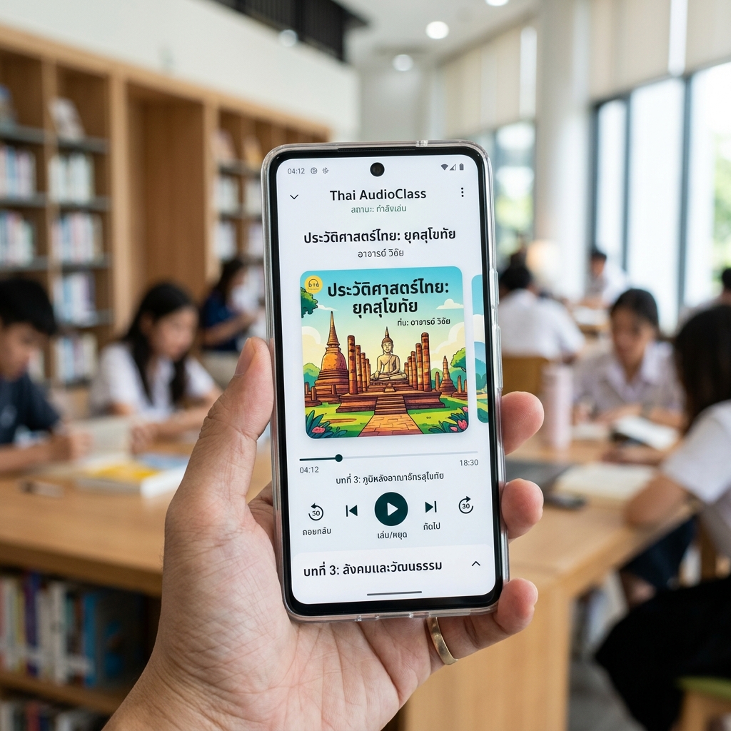 นวัตกรรมหนังสือเสียงและพอดแคสต์เพื่อการเรียนรู้: เข้าถึงความรู้แม้ในเวลาเร่งรีบ